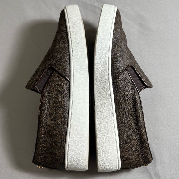 MICHAEL Michael Kors Women’s Keaton Logo-Print Slip On Sneaker Brown Size 6M - Picture 10 of 13